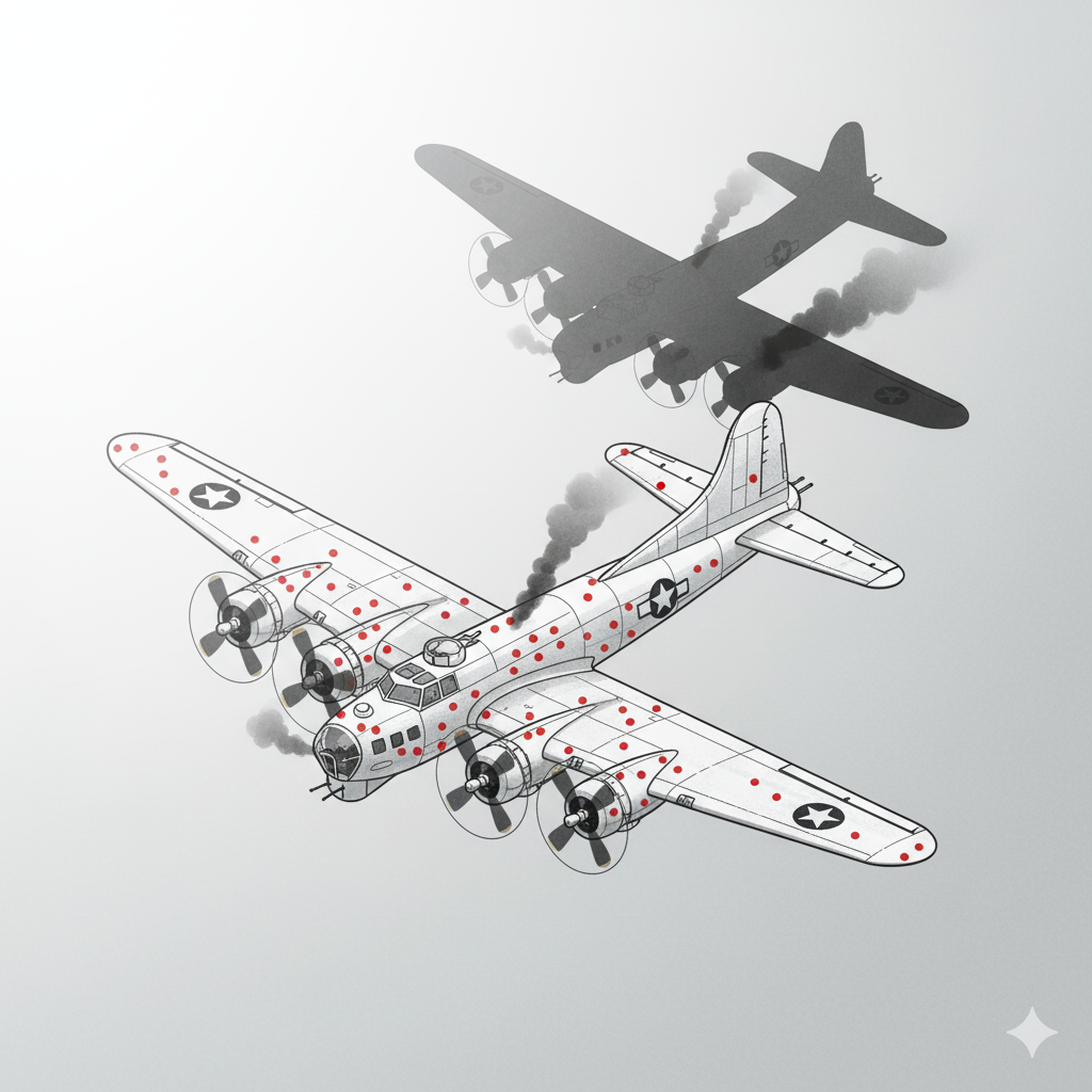 O Viés de Sobrevivência: A Armadilha Lógica dos Aviões da 2ª Guerra e Como Ela Engana Você Todos os Dias