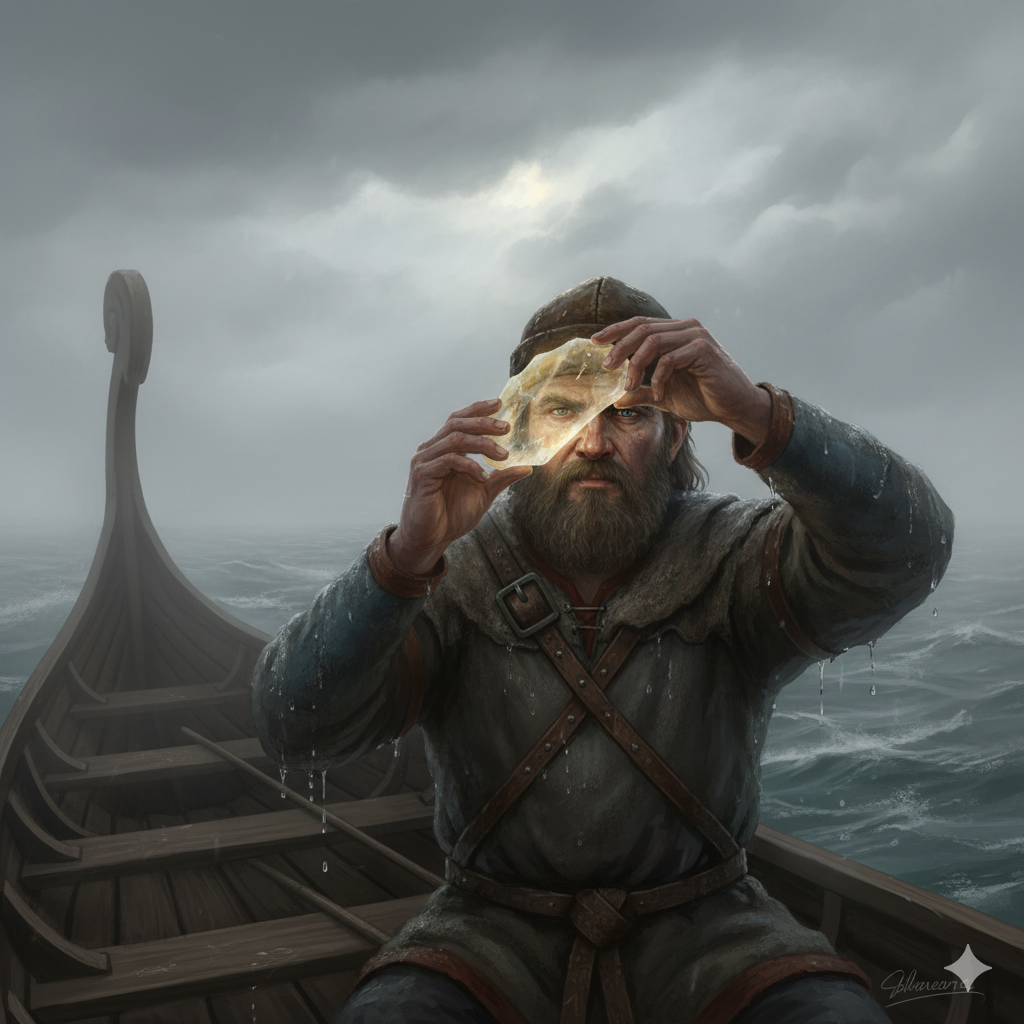 A Pedra do Sol Viking: Como os Navegadores Nórdicos Usavam Cristais “Mágicos” para Encontrar o Sol em Dias Nublados