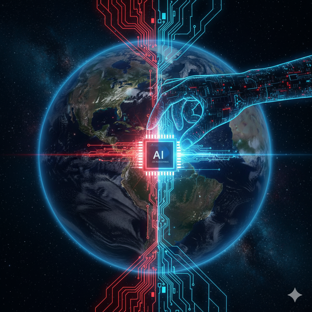 A Cortina de Silício: Como a Guerra Fria Tecnológica entre EUA e China Decide o Futuro da IA e a Soberania do Brasil