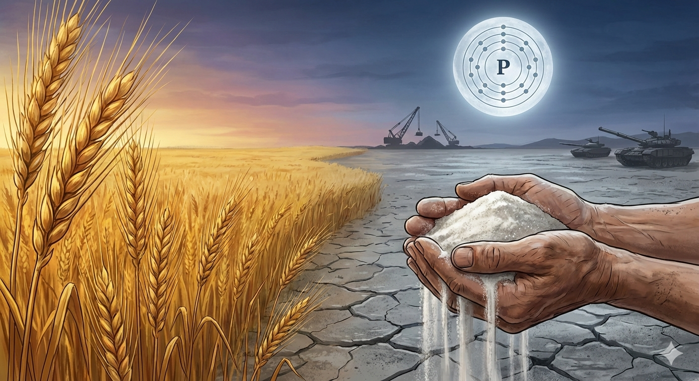 A Crise do Fósforo: O “Recurso Fantasma” que Pode Parar a Agricultura Mundial